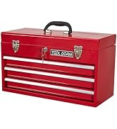 Tool Dorm 20.3“ Metal Tool Box with Drawer Portable Steel Metal Tool Box with Protective Liner an...