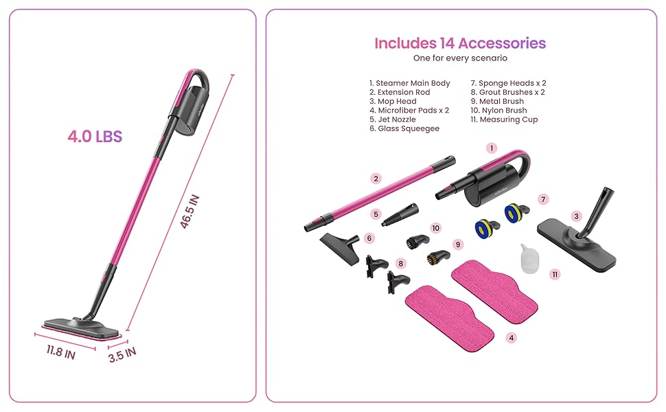 Includes 14 Accessories