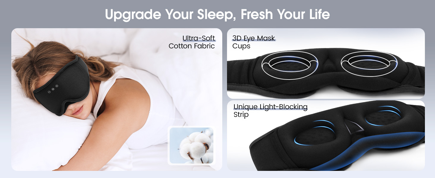 3D Sleep Headband Headphones