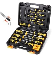 HORUSDY 43-piece Screwdriver Set, Include Phillips, Slotted, Pozidriv, Hex, Torx, and Magnetizer ...
