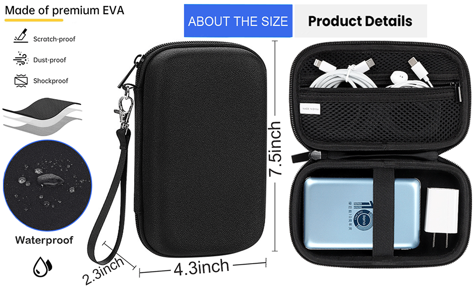electronics organizer storage bag