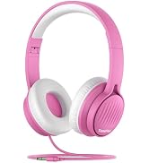 TuneFlux Upgraded Kids Headphones, Wired Toddler Headphones, 85dB Limited Volume On Ear Headphone...