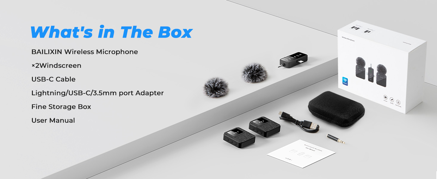Wireless Microphone for iPhone iPad