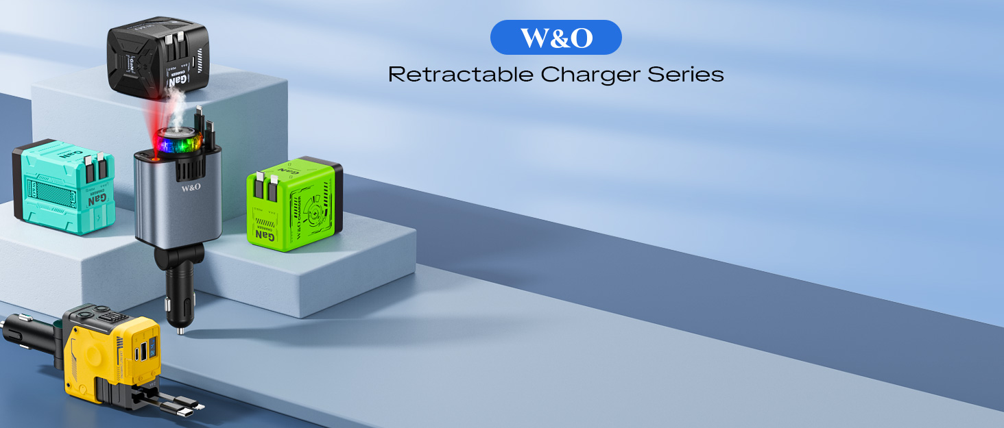 retractable charger car charger gan charger