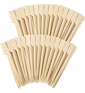 1000PCS Bamboo Skewers for Appetizers, [6 Inch] Long Cocktail Picks Fancy Toothpicks for Appetize...