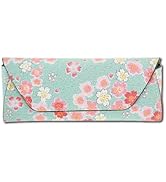 Terra Distribution Eyeglass Case Soft Shell [ Made in Japan ] Traditional Edo Komon Design