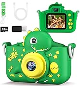KANAD Kids Camera, Toys for Age 3-8 Year Old Girls, Stuffers for Kids, 1080P HD Selfie Digital Vi...