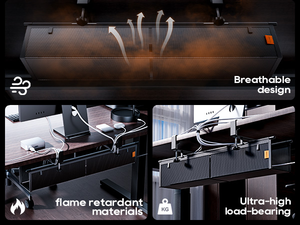 under desk cable management tray under desk storage desk cord organizer under desk organizer