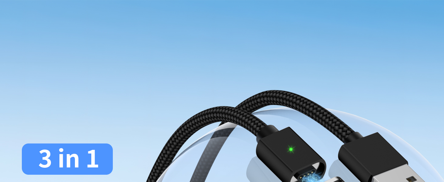 3A Magnetic Charging Cable 