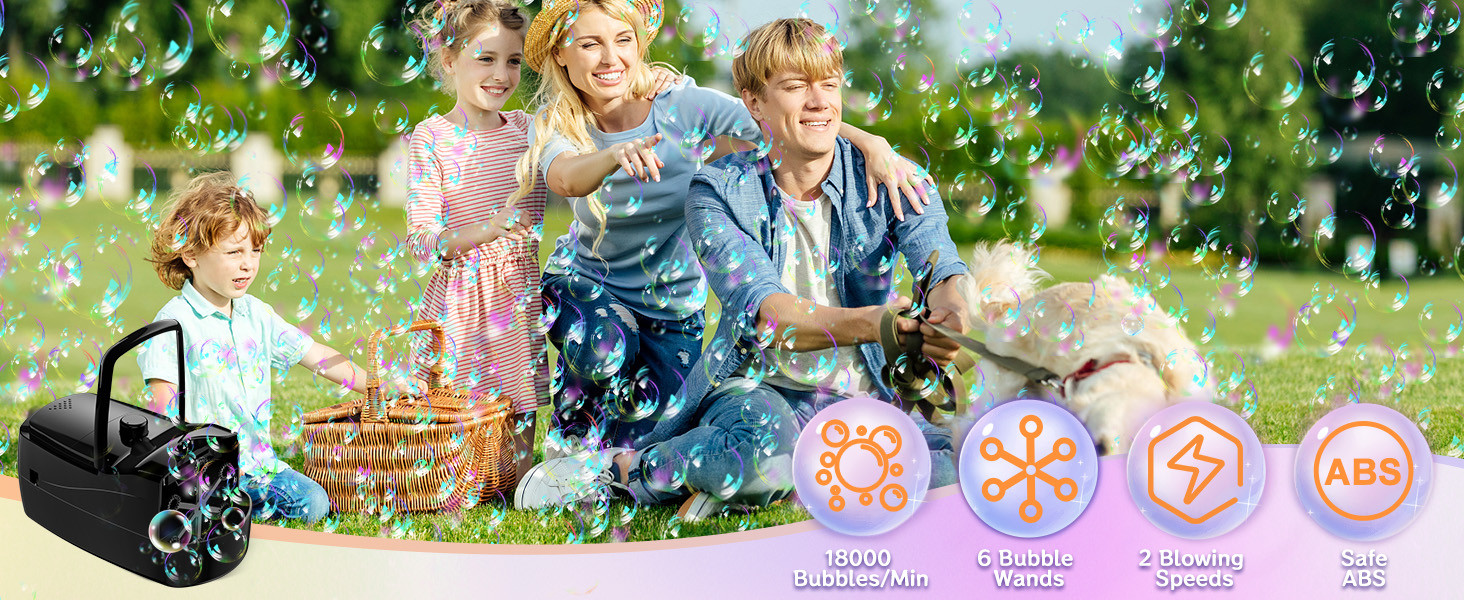 bubble machine for toddlers 1-3 for kids for parties for wedding bubble maker bubble blower