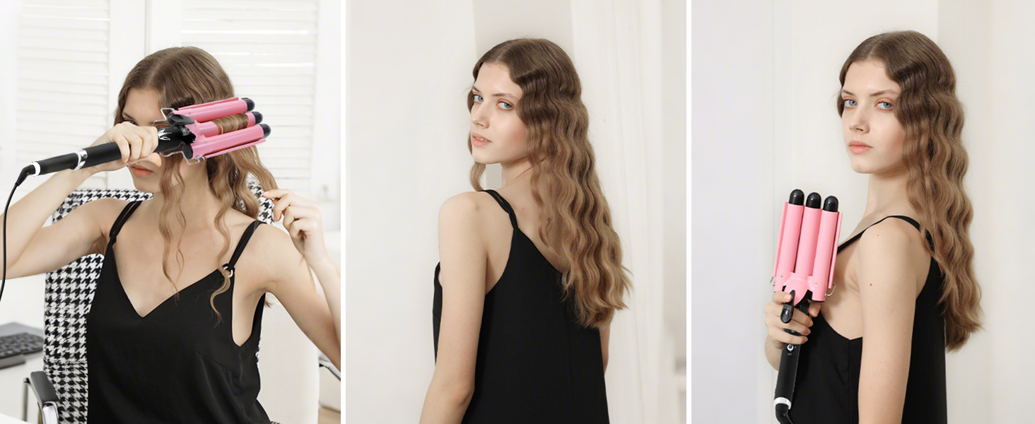 3 Barrel Curling Iron Hair Crimper