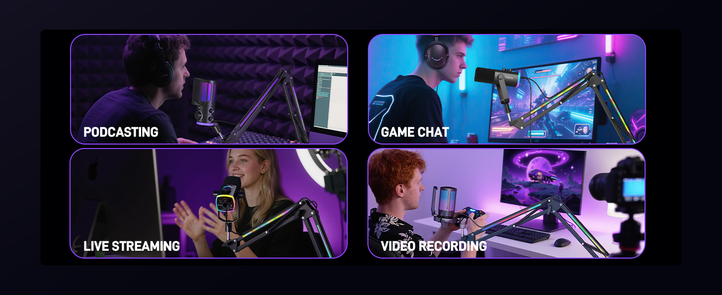 Mic Arm for gaming podcasting streaming