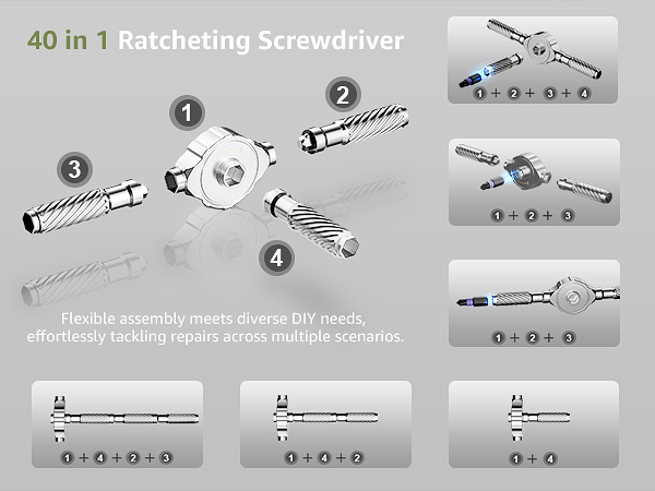 40 in 1 Magnetic Screwdriver Set 