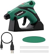 Hoteche Cordless Hot Glue Gun USB Rechargeable Fast Preheating Hot Glue Gun Automatic Power-off G...