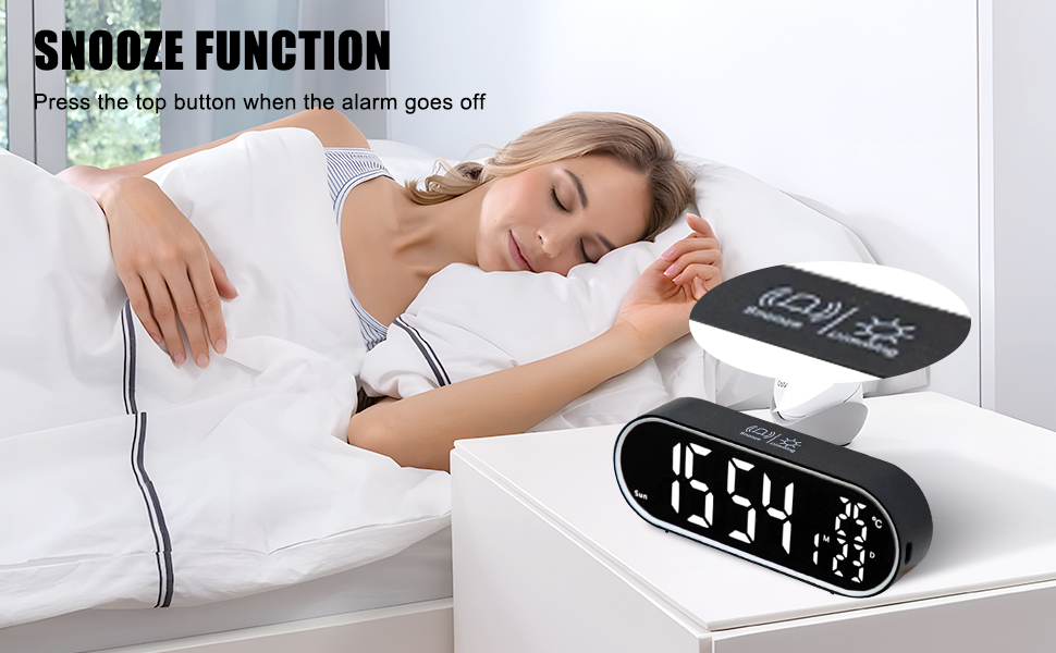 Large Display Digital Alarm Clock