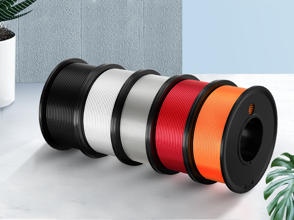 White Black Clear Red Orange Filament PLA 1.75mm Bundle