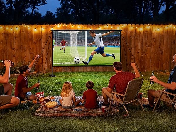 120 inch Projector screen with stand