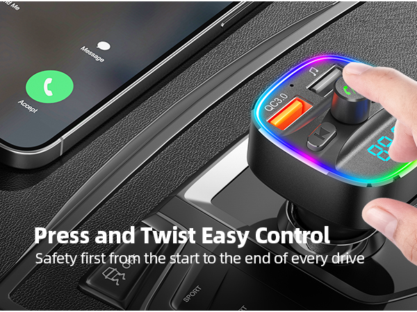 mp3 player with bluetooth for car bluetooth led fm car charger car and driver fm transmitter
