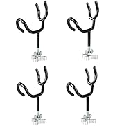 Weyleity Fishing Rod Holders for Boat 4Pcs of 20 Degree 4 Inch Sure Grip Steel Rod Boat Holder Fi...