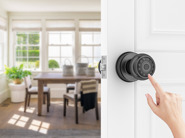 Fingerprint door knob