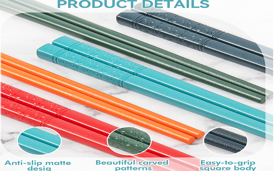  japanese with case pairs for plastic utensils cooking pack metal bamboo wood under chpsticks