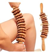ONUEMP Cellulite Roller for Legs, Wood Therapy Massage Tools Maderoterapia Kit, Muscle Roller Sti...