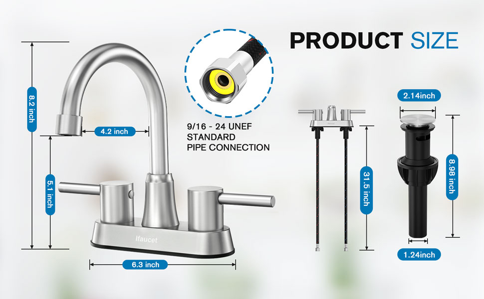 Bathroom Faucets for Sink 3 Hole