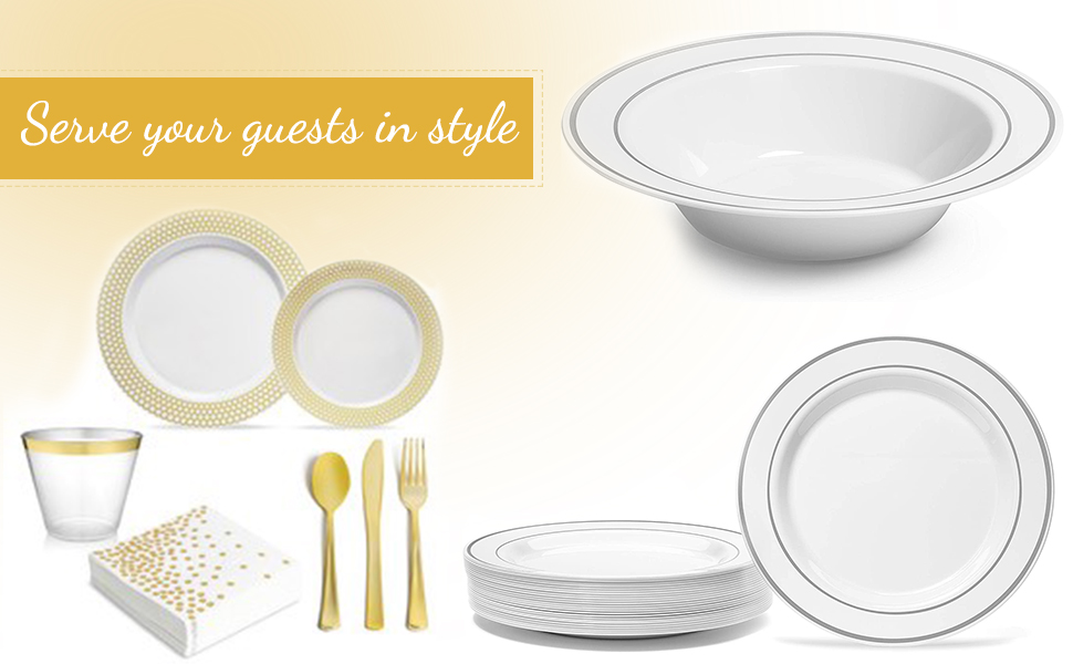 plastic disposable bowls 12 oz, plastic disposable bowls silver, plastic silver bowls, rimmed bowls