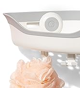 SlipX Solutions Patented Corner Shower Basket Caddy, Sturdy Storage Organizer, Adjustable Power L...