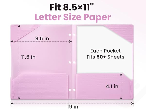 heavy duty 2 pockets folders for 3 ring pouched