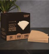 Cone Coffee Filters (Natural Unbleached, 200)