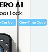 SawHero Keyless Entry Door Lock with Built-in WiFi, Fingerprint Door Lock,Smart Locks for Front D...