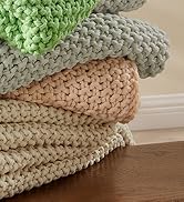 BEDELITE Green Throw Blanket Chunky Cable Knit Cozy Blanket for Couch,Super Soft Woven Blanket fo...