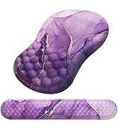 Mouse Pad Wrist Support, Laokiiy 2 in1 Keyboard Wrist Rest+ Ergonomic Mouse Pad, Non-Slip Wrist R...