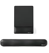 UnivoColors Design-Wave Set of Keyboad Wrist Rest &amp; Mouce Pad,Artificial Sheepskin+Memory Foam+Er...