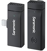 Saramonic Wireless Lavalier Microphone System For iPhone iPad 2.4Ghz Clip On Lapel Condenser Prof...