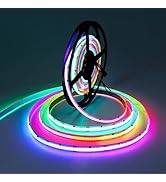 ALITOVE COB Led Strip Lights Addressable RGB IC WS2811 12V Led Lights Strip 16.4FT 3600LEDs Progr...