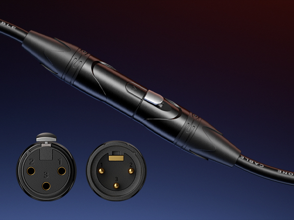 Durable XLR microphone cable with balanced design and copper shielding