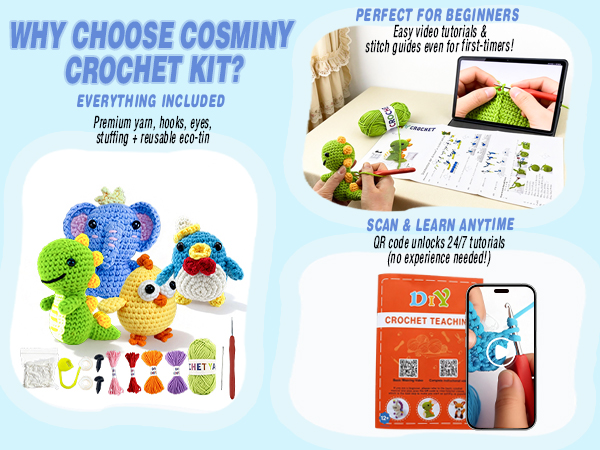 Why choose cosminy crochet kit
