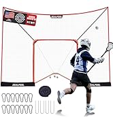 ZEALFEEL Lacrosse Backstop Net 14x10FT, Extra Large Coverage Lacrosse Goal Backstop Net with 14mm...