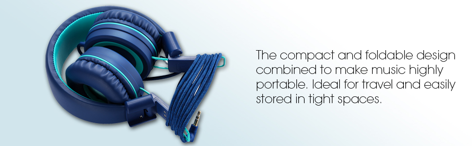 kids headphone noot products k11 navy teal