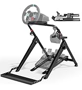 ARES WING Foldable Sim Racing Wheel Stand with Chair Fixing Slot, Formula and GT Racing Simulator...