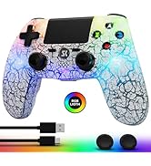 CHENGDAO Controller for PS4, Wireless Controllers for PlayStation 4/Pro/Slim, Remote Control with...