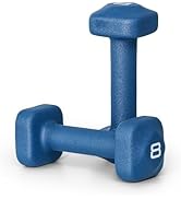 Tone Fitness Neoprene Dumbbell Weight Pairs with Anti-Roll Square Head | Multiple Options