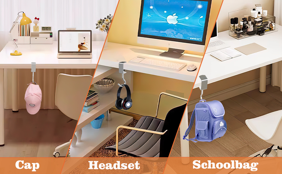 Heavy-Duty Purse Hooks for Table, High-Strength Stainless Steel Hanger