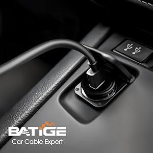 BATIGE - SINGLE PORT USB 3.0 CAR MOUNT FLUSH CABLE-1
