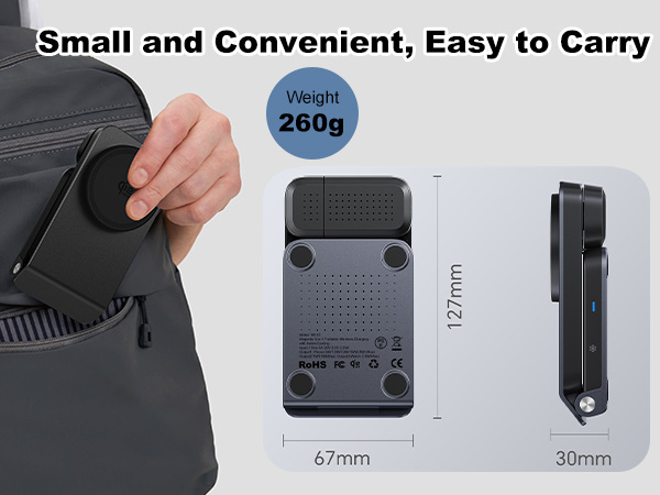 3 in 1 Charging Station for Apple, Qi2.2 25W MagSafe Charger with CryoBoost