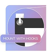 PropVue simple screen can be mounted with adhesive hooks