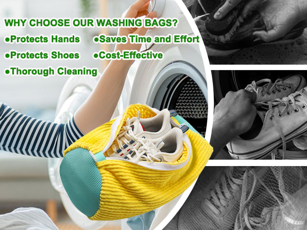 laundry bag for shoes in washing machine