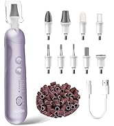 Professional Manicure Pedicure Kit, Cordless Electric Nail File Set, Rechargeable Pedicure Tools ...